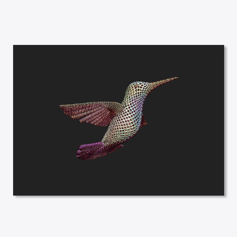 3D woven Hummingbird stylized