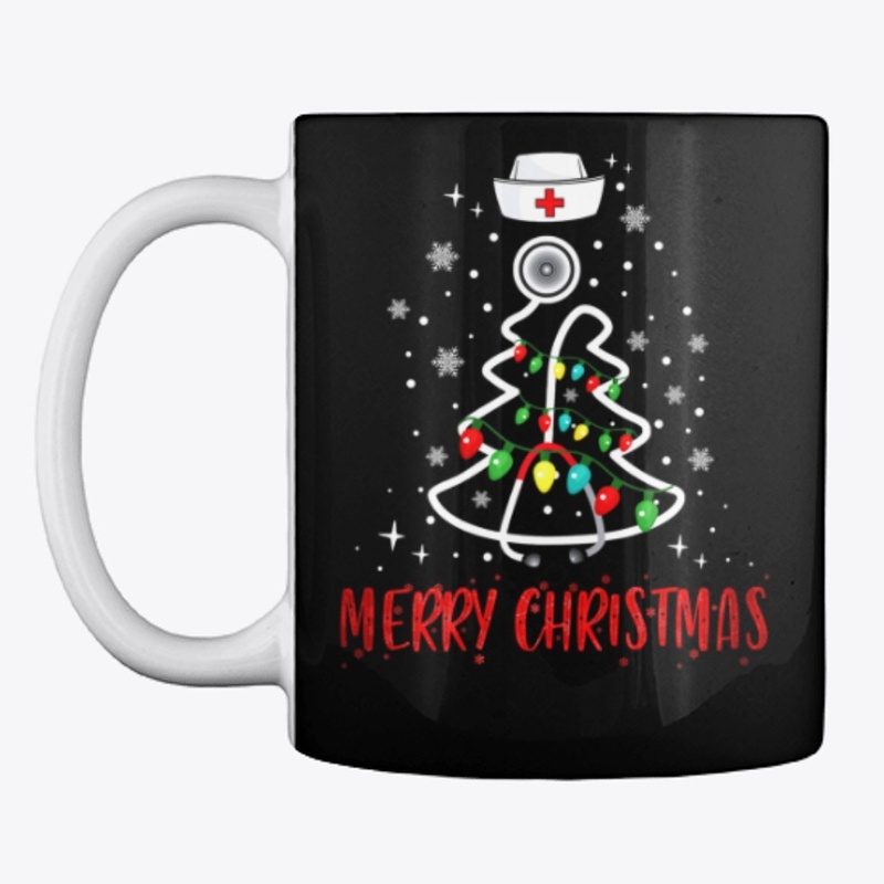 Womens Nurse Christmas Tree Lights