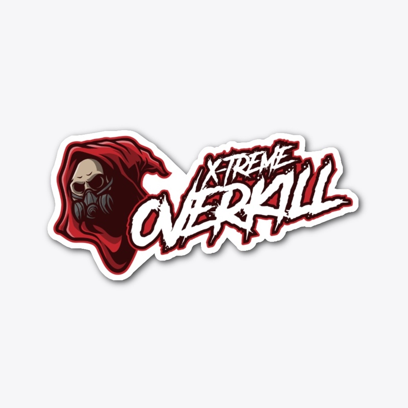 X-Treme Overkill Text Sticker