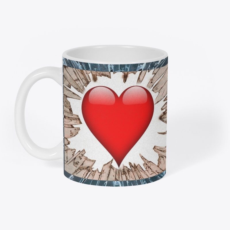 big heart red