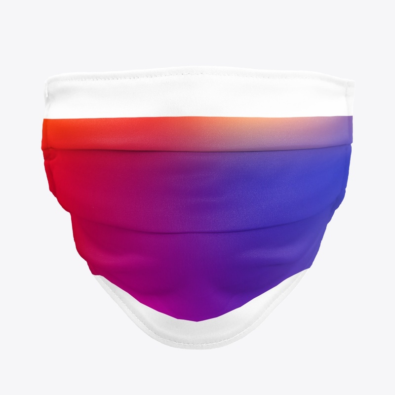  Red and Blue Blurry Background Art