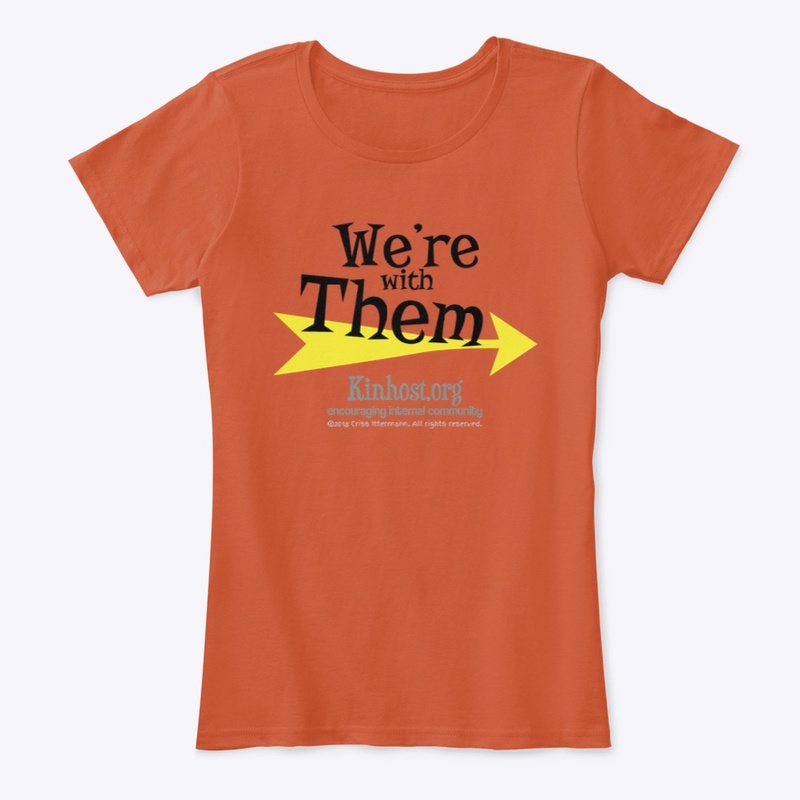 We're with Them DID Couples tee