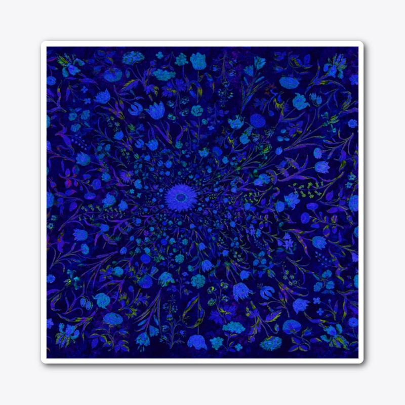 Blue Medieval Flowers