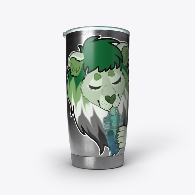 Bubble Tea Pride Lion (Aromantic)