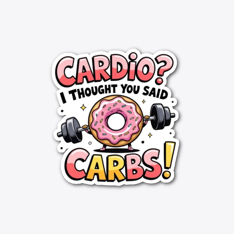 Funny Donut Gym Design T-Shirt