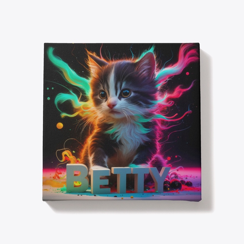 Neon Glow Kitten Betty