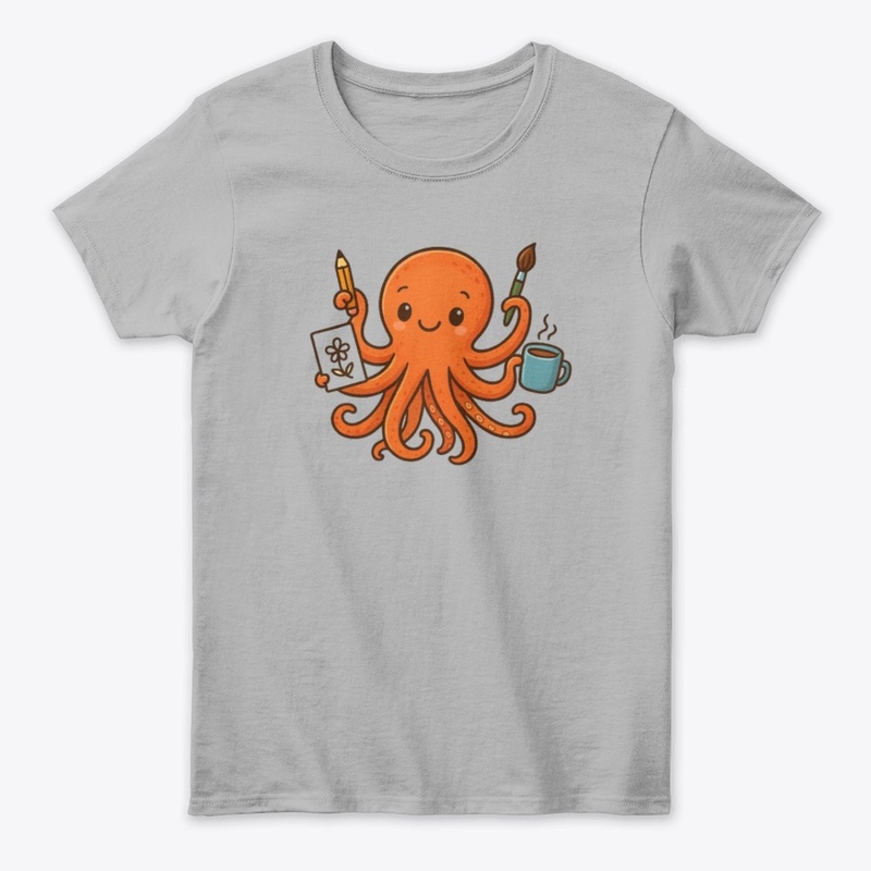 Whimsical Multitasking Octopus Creative
