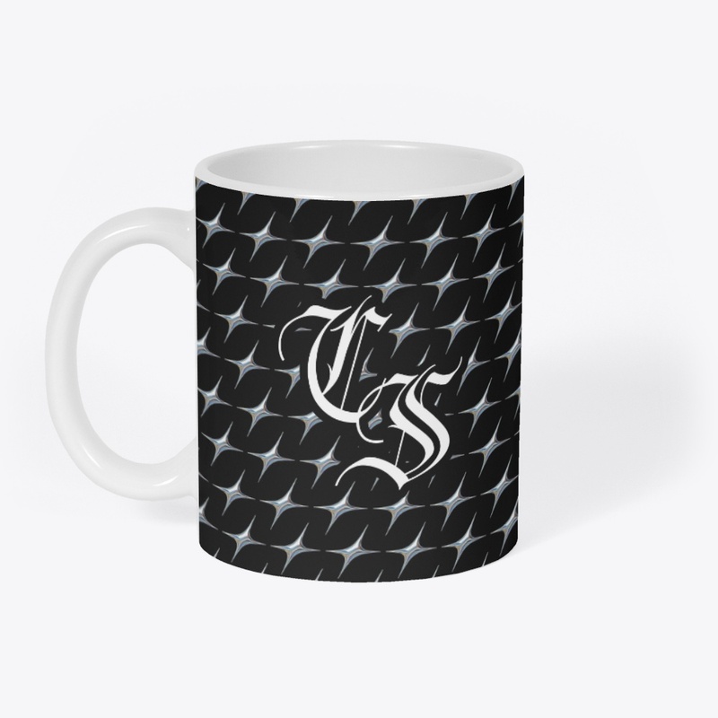 Chrome Star Checkerboard Mug