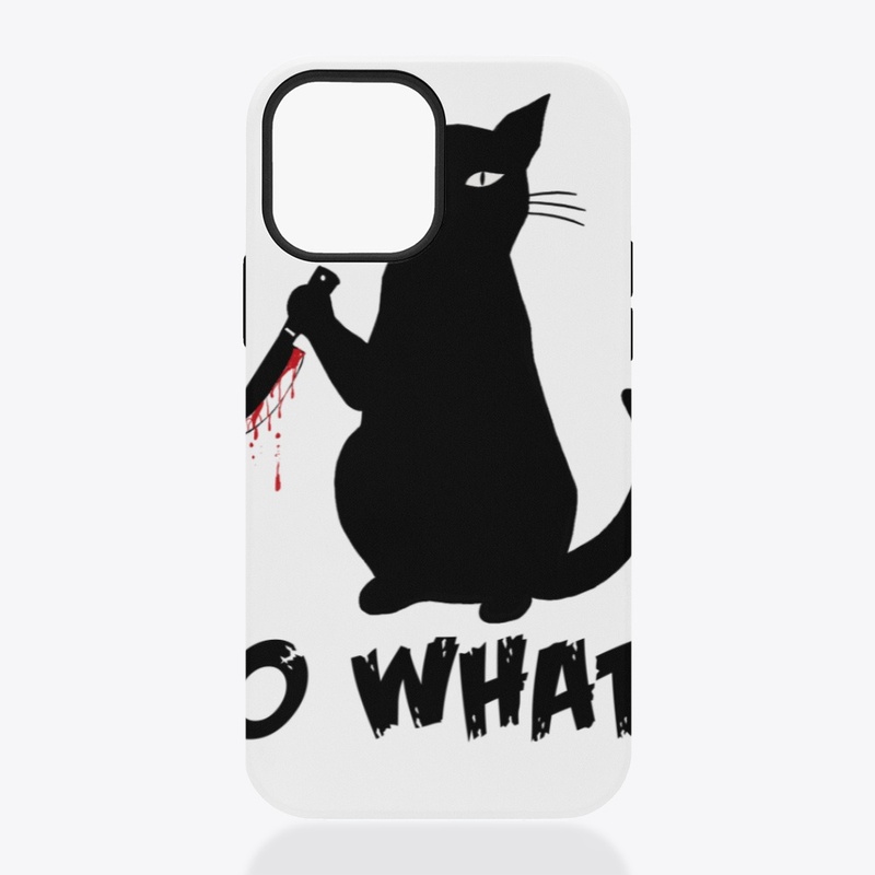 Funny Horror Murderous Knife Cat 