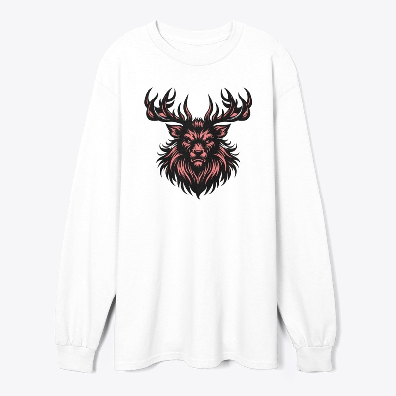 Fierce Angry Deer Illustration