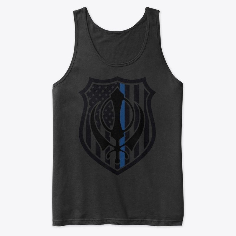 Thin Blue Line Sikh Khanda