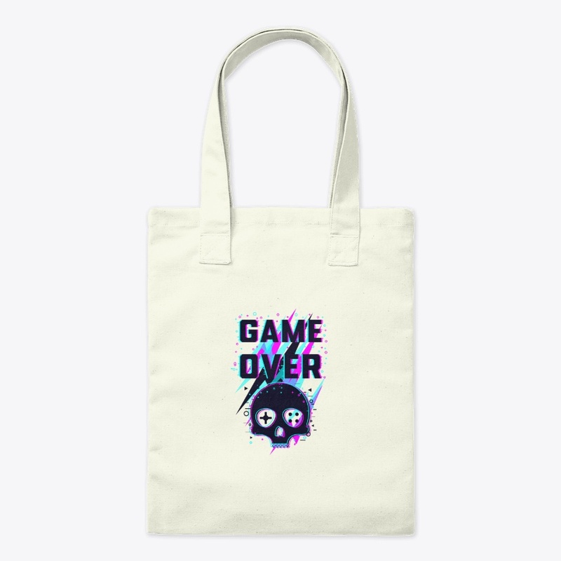 Game Over Skull design gamers choice.