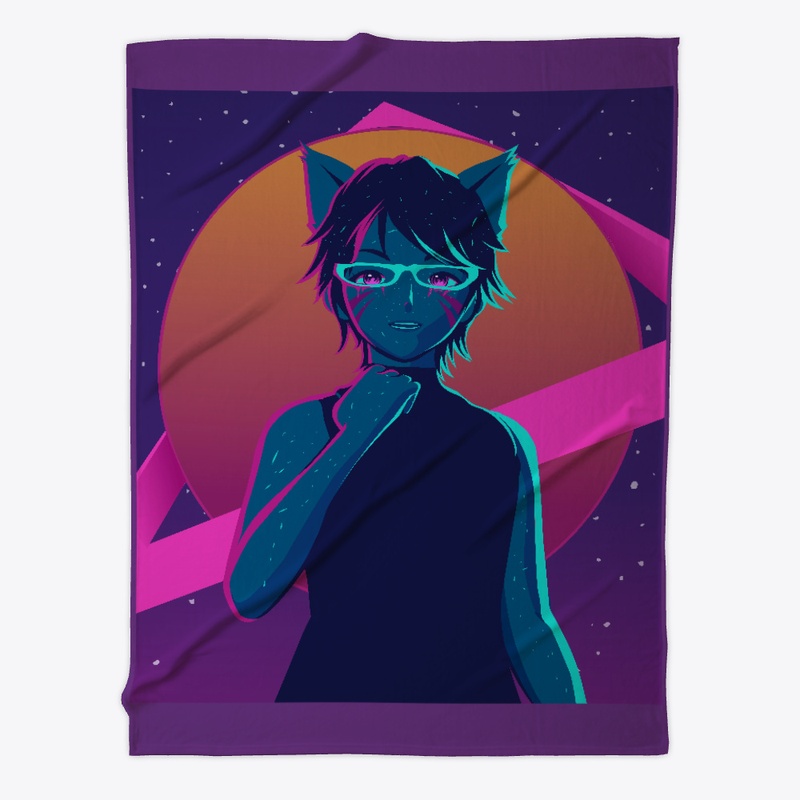 Retrowave Space Cat