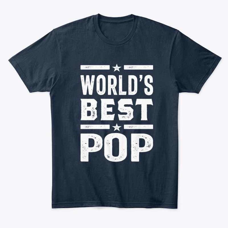 Mens World's Best Pop Father's Day Gift