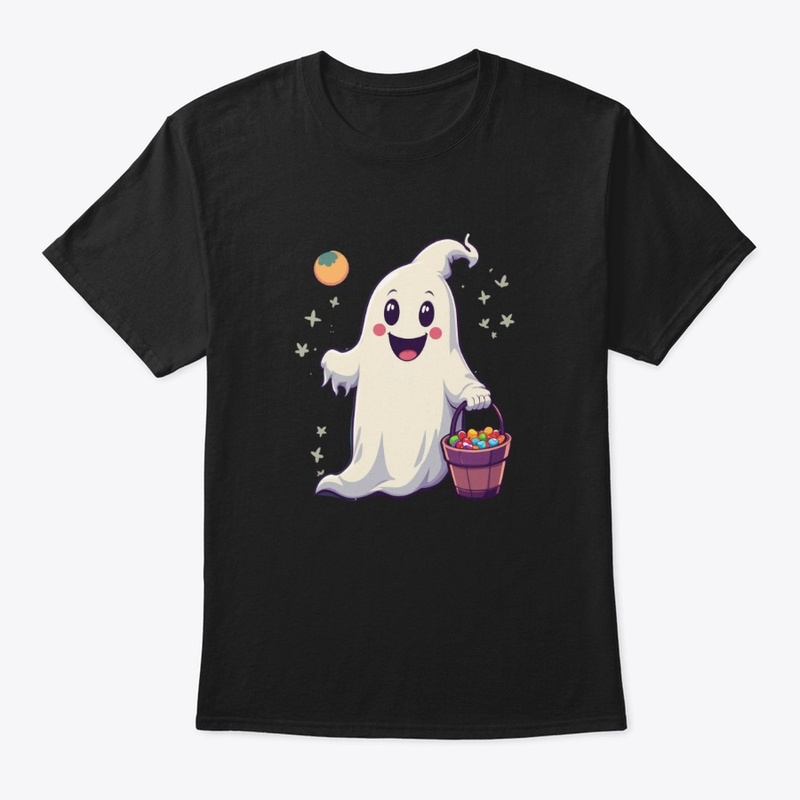 Funny Cartoon Ghost Halloween Tee