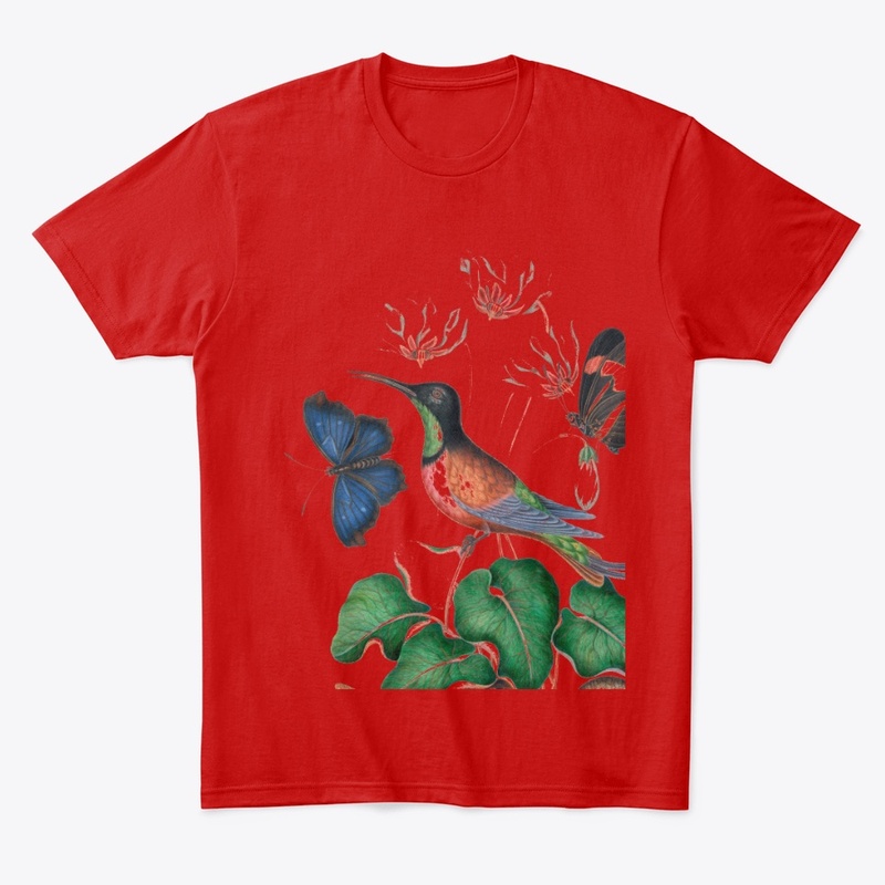 nature tshirt with animal and bird