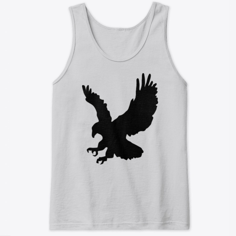 The black eagle is a bird