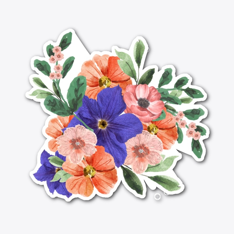 Floral watercolor design