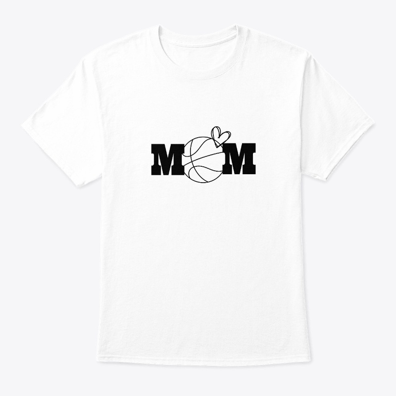 Basketball Mom Heart Graphic 