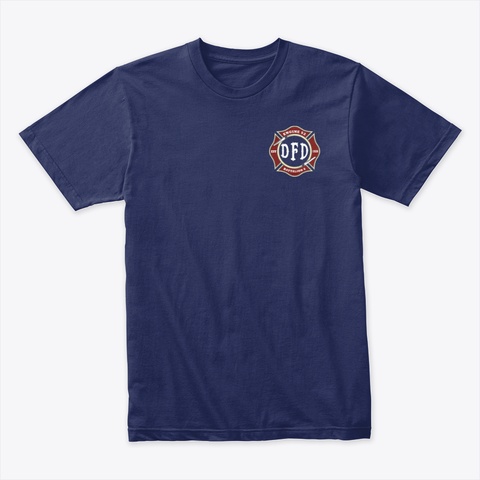 Detroit Fire Department Engine 52 Shirts Midnight Navy Kaos Front