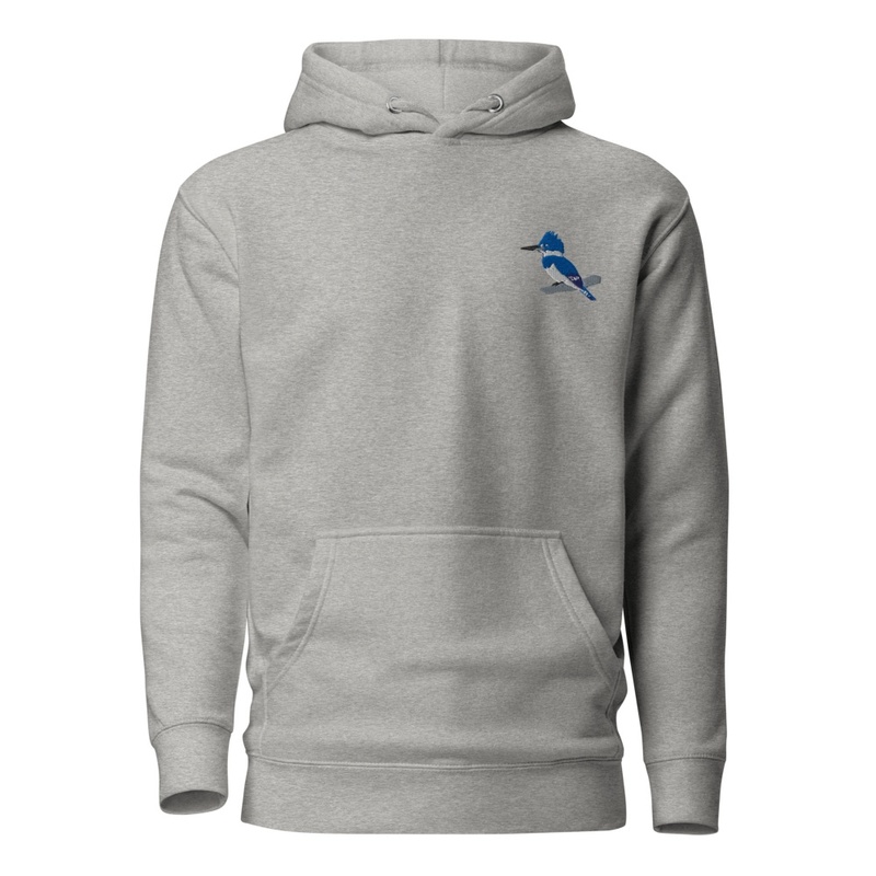 Belted Kingfisher Embroidered Hoodie