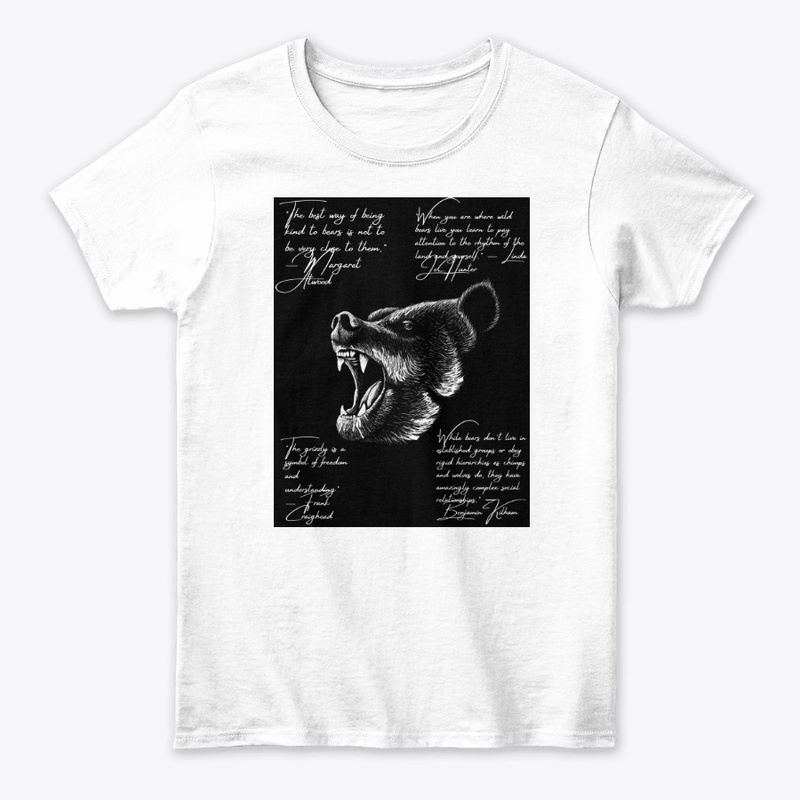 Grizzley Bear Print And Quote