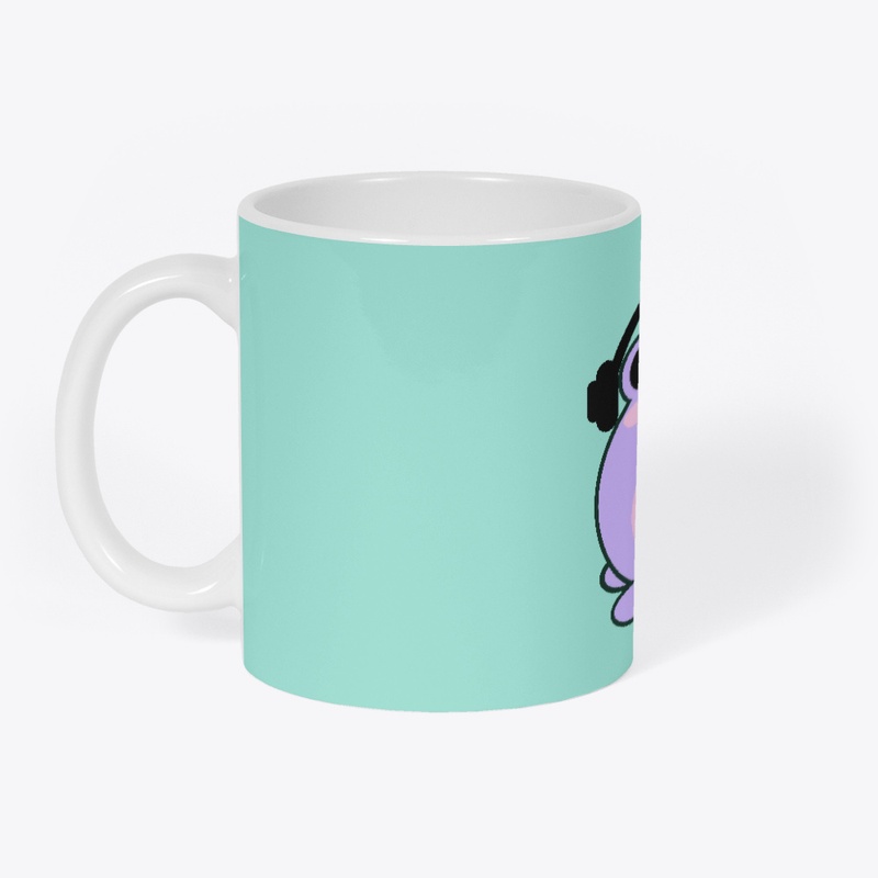Purple Gamer Frog - Kawaii Frog
