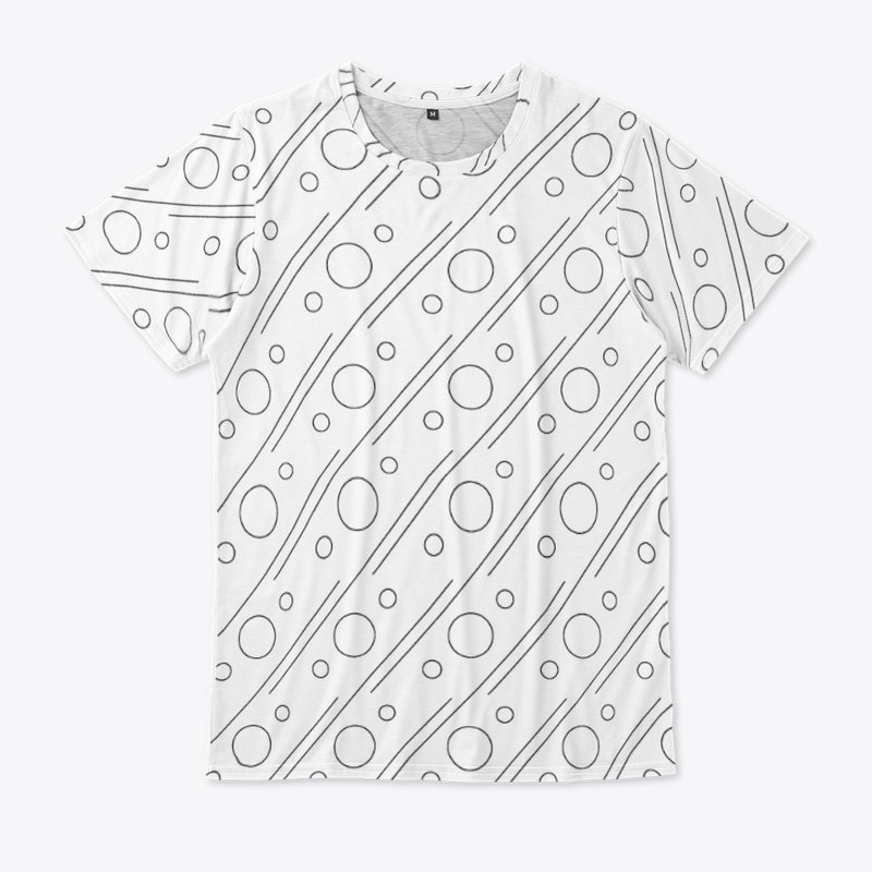 LINES AND BUBBLES - Tee-shirt 