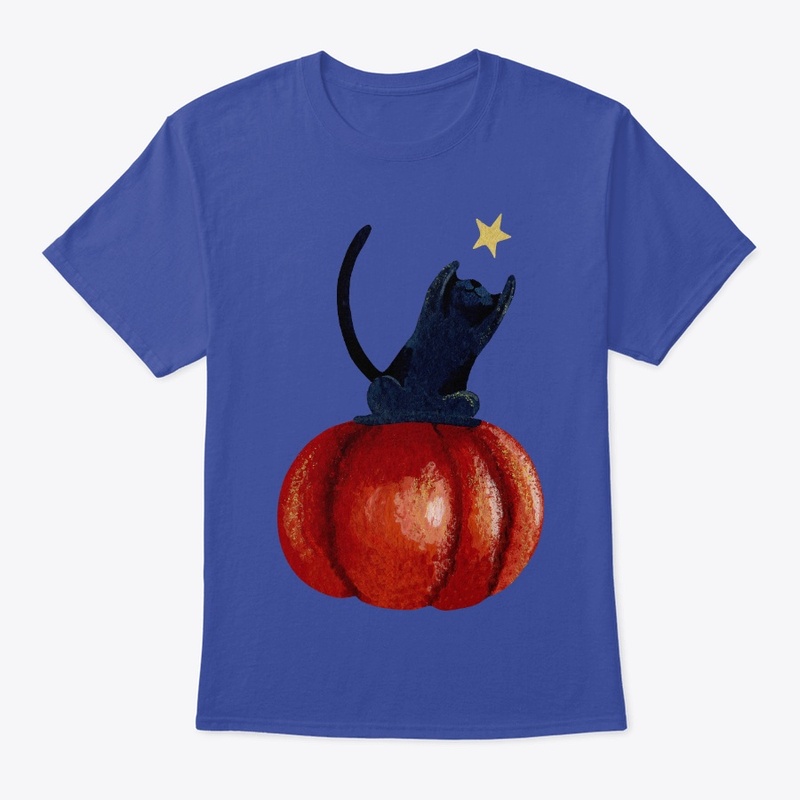Cat on pumpkin Halloween Design