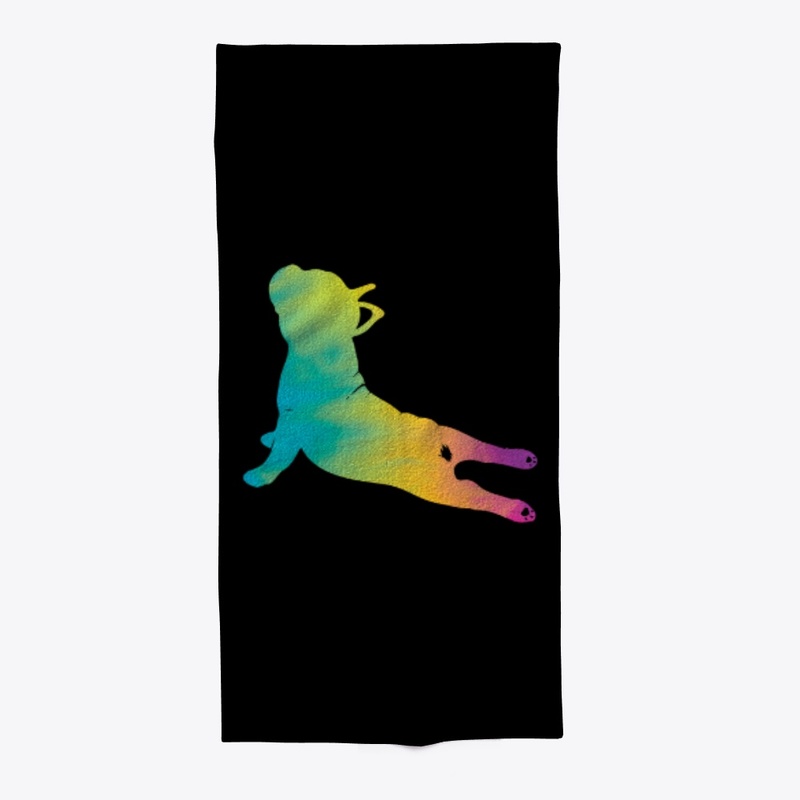 LOVELY FRENCH BULLDOG DOING YOGA