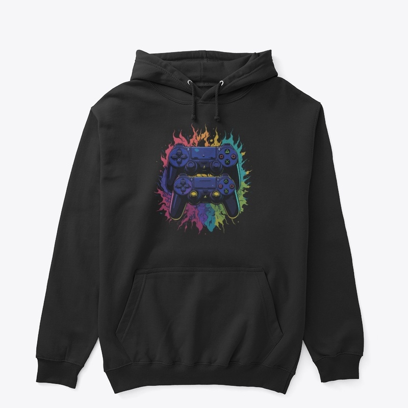 Flaming Duo – Colorful Gamer Power