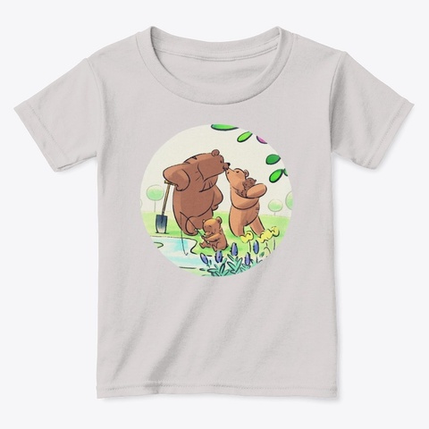 Bear Family Sport Grey  Camiseta Front