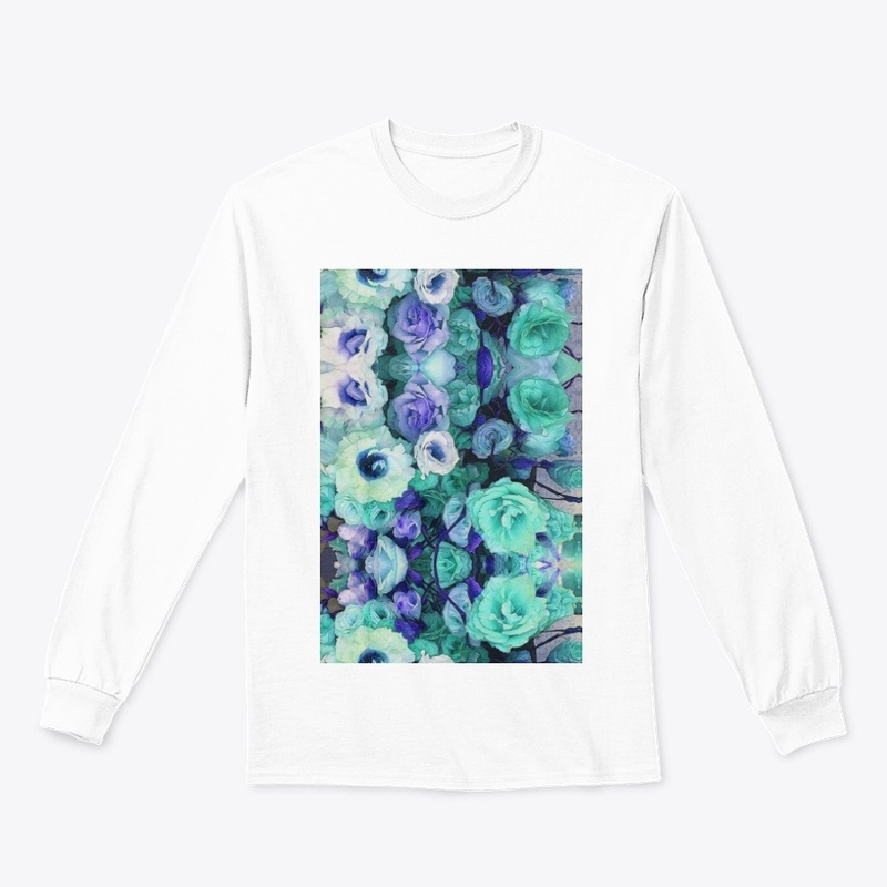 Aqua Flower Kaleidoscope