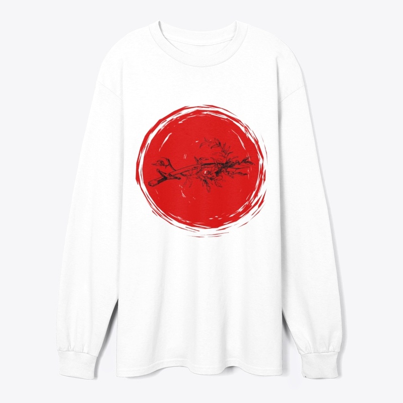 Aesthetic Sword and Leaves Graphic Tee