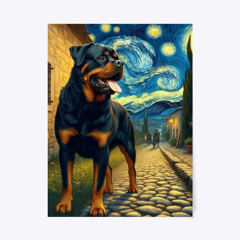 Rottweiler on street