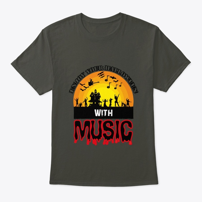 Halloween with music T-shirt Design