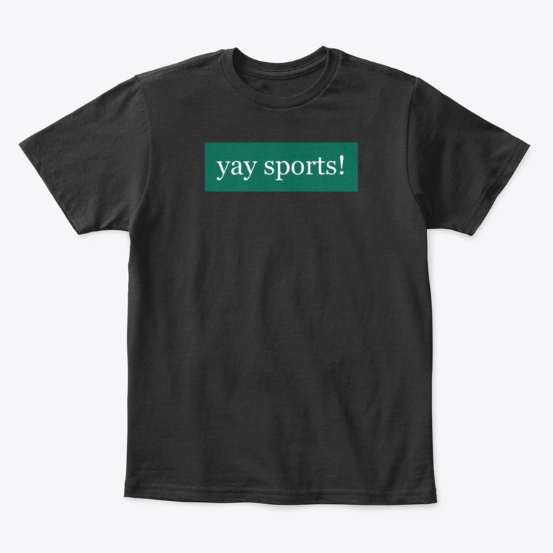 Yay Sports Written in White on Green