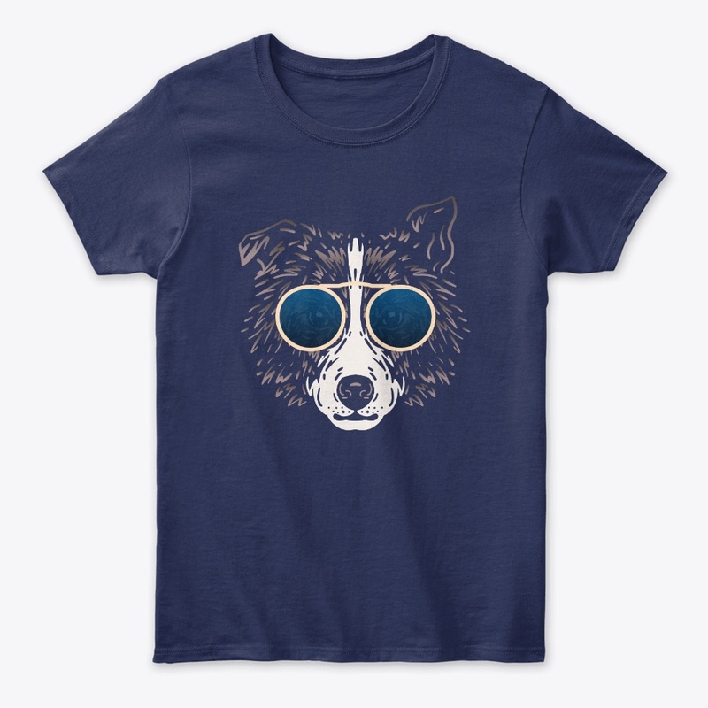 Cute Dog in Sunglasses (Colored+sg08)