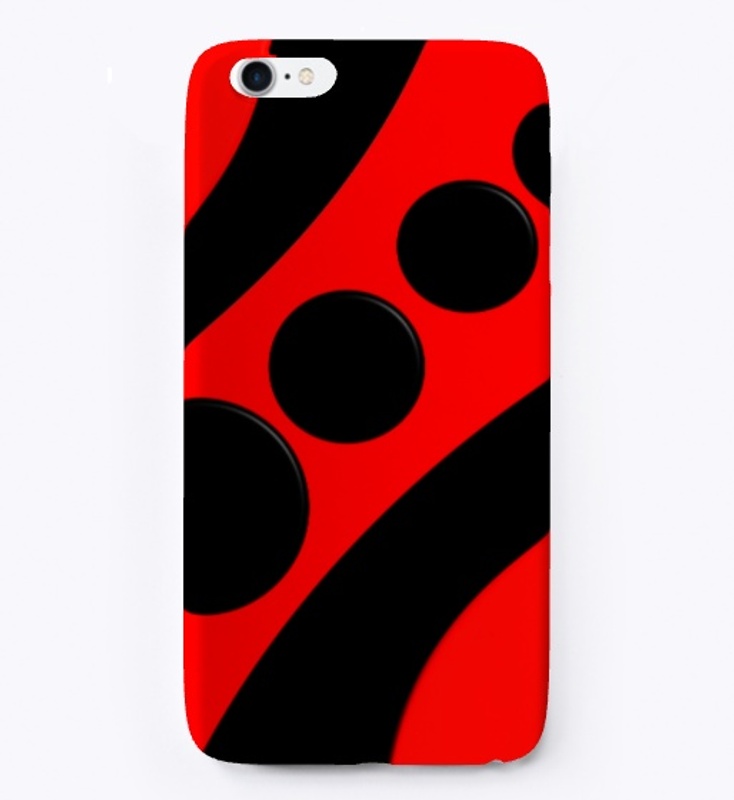 Red And Black Circle Pattern