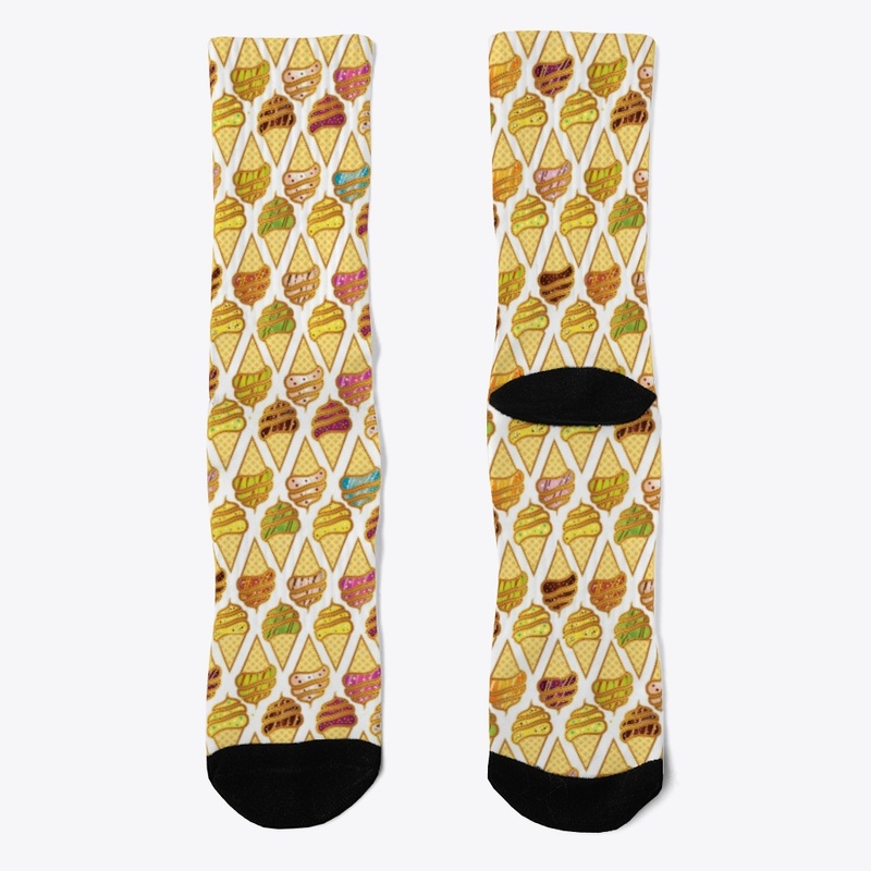 SOCKS. ICE CREAM