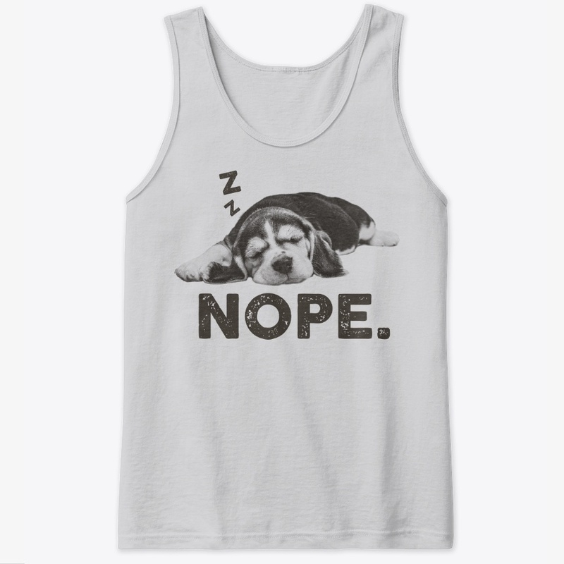 Funny Lazy Nope Beagle Dog Themed Gift
