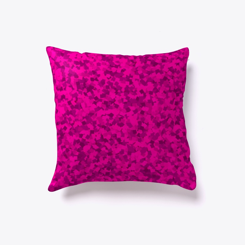 Pink Pillow - glittering eye catching