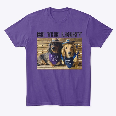 The Light Church Of Jacksboro Collection Purple áo T-Shirt Front