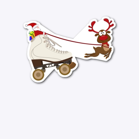 Santa In A Skate Standard T-Shirt Front