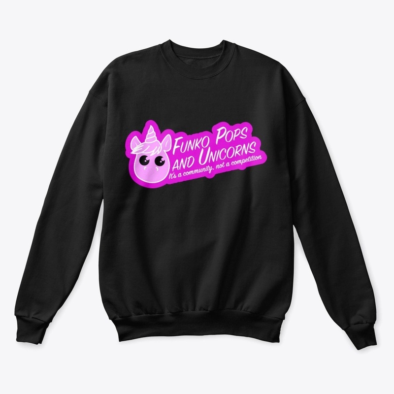 Funko Pops and Unicorns Circle Logo Pink