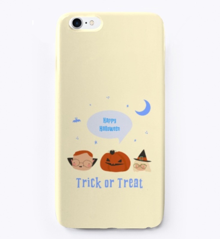 3 Faces Happy Halloween Design