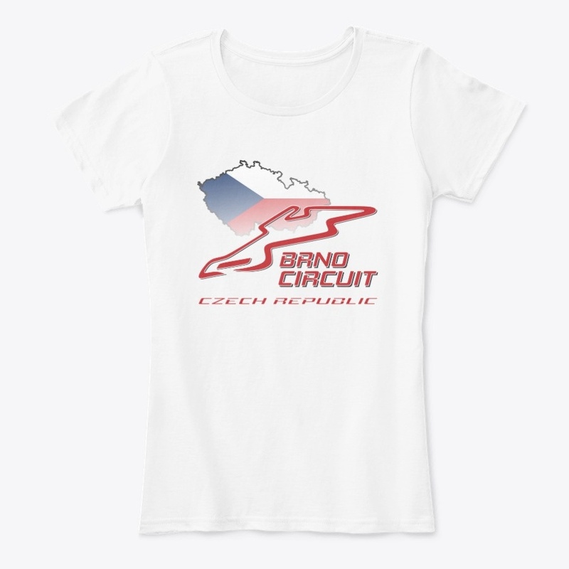 BRNO Circuit Map on Czech Flag