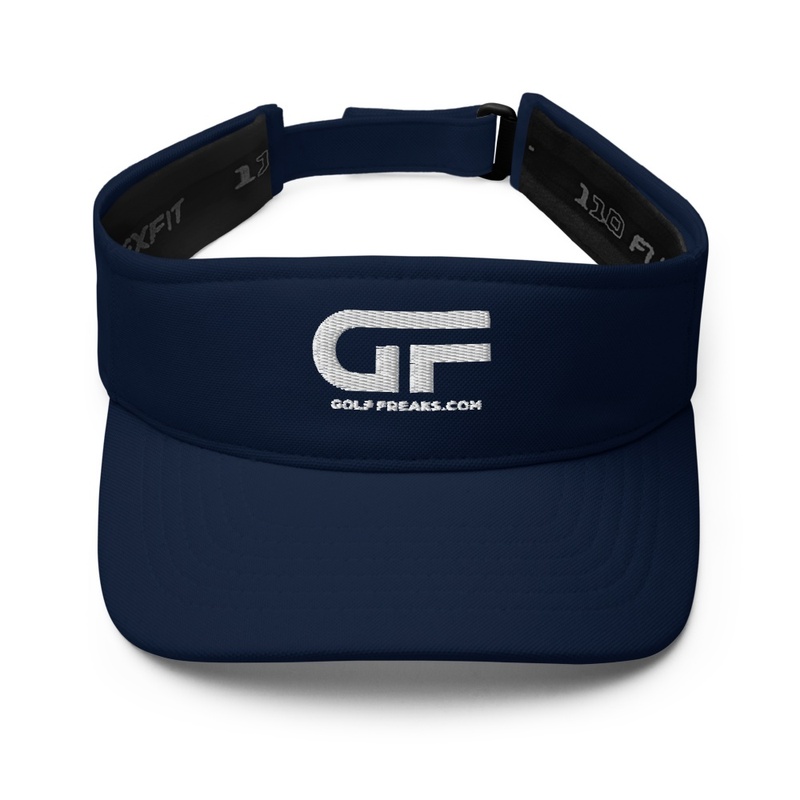 GOLF FREAKS WHITE LOGO GOLF VISORS