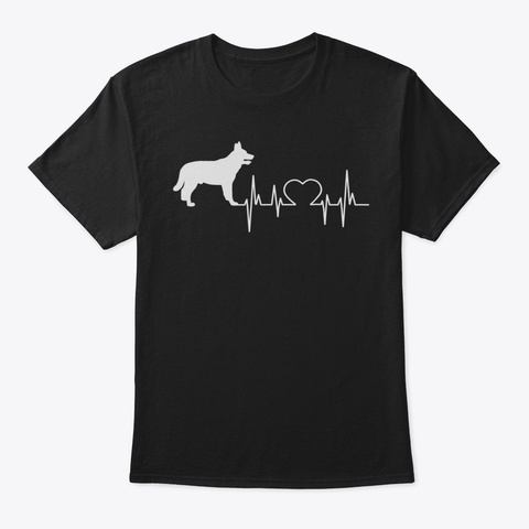 Blue Heeler Dad  Mom Tee Shirt Gift For  Black T-Shirt Front