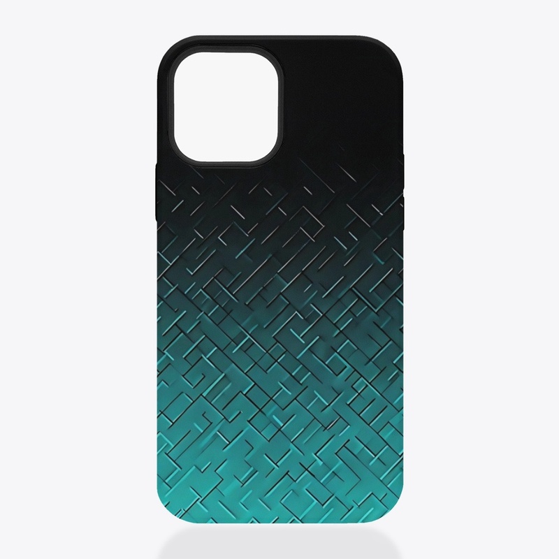 Futuristic Neon Grid Phone Case